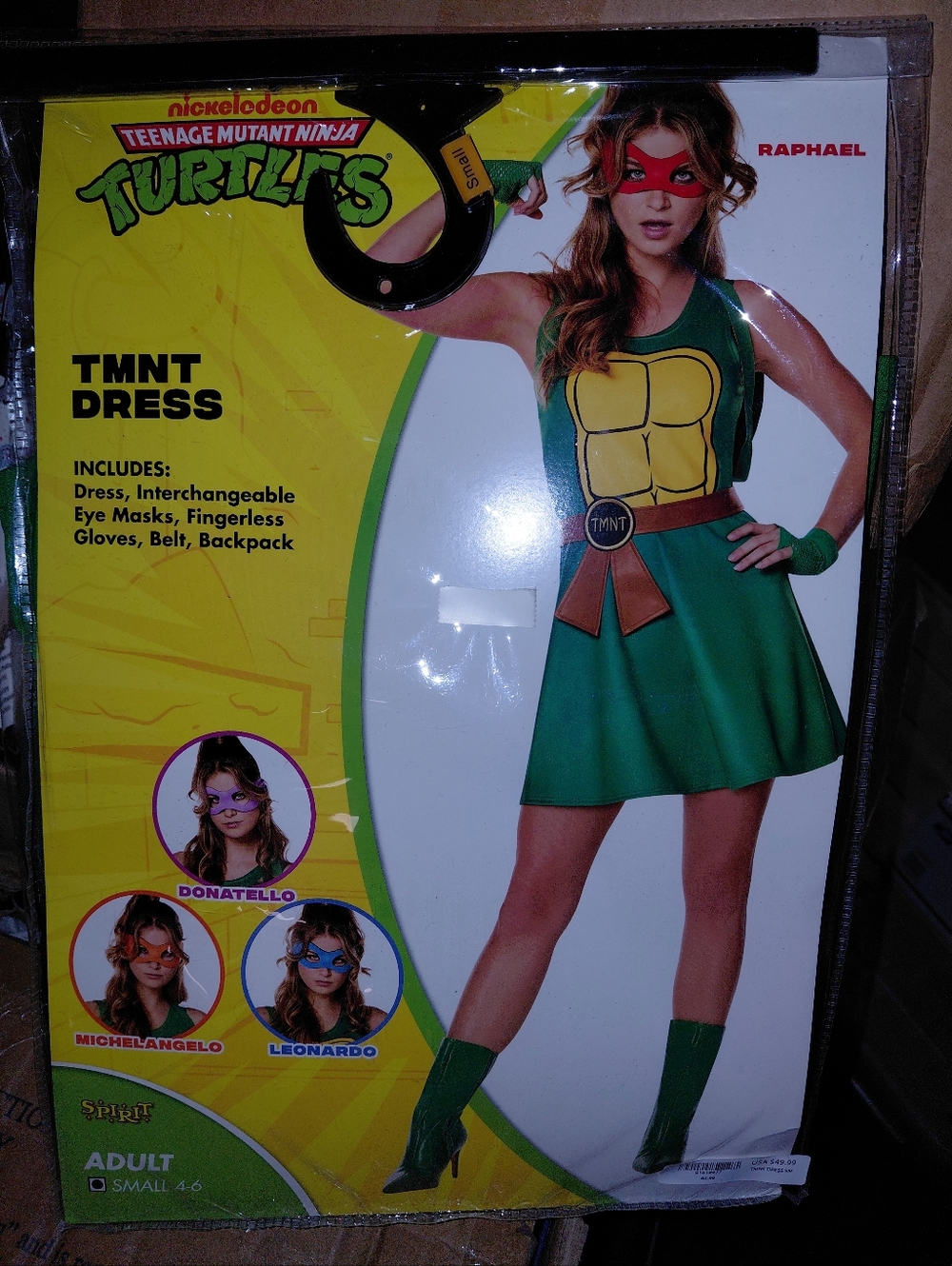 Teenage Mutant Ninja Turtles TMNT Green Dress Costume